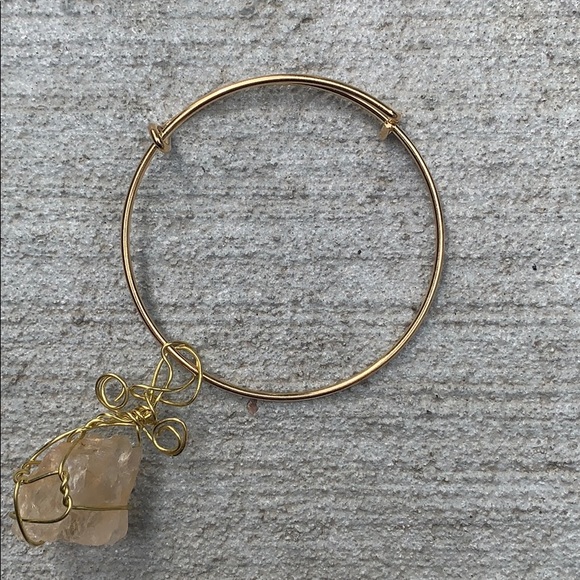 Handmade Wire Wrapped Gemstone Bracelet - Picture 2 of 3